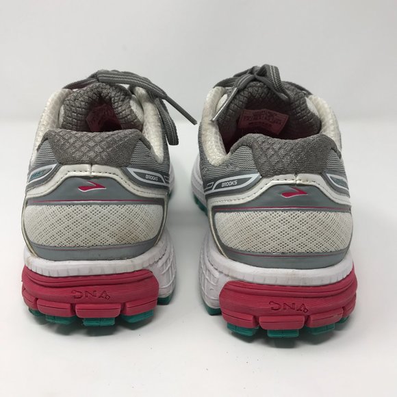 Brooks Ghost 8 Running Sneakers Silver Pink White - Picture 4 of 8